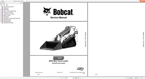 2018 bobcat mt85 compact track loader|bobcat mt85 parts diagram.